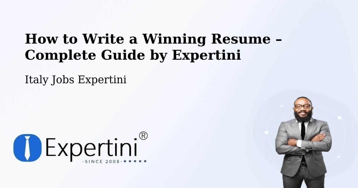 Resume Writing Guide for Job Seekers – Sanfront - Sanfront, Italy Jobs Expertini